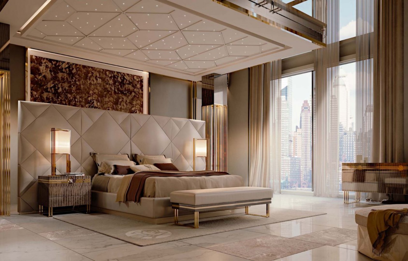 Luxury Yatak Odası Dekorasyonu