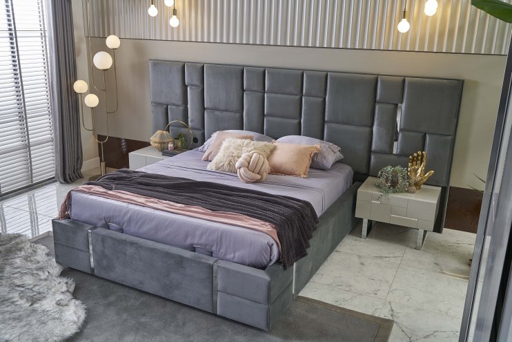 İbizi Ash Gray Bedroom Set