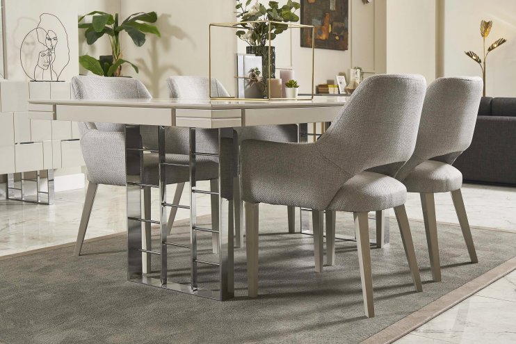 İbizi Ash Gray Dining Set