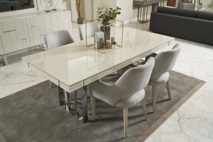 İbizi Ash Gray Dining Set