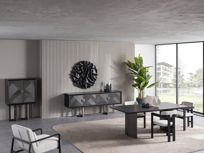 Cross Black Dining Room