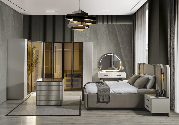 Black Line Bedroom Sets