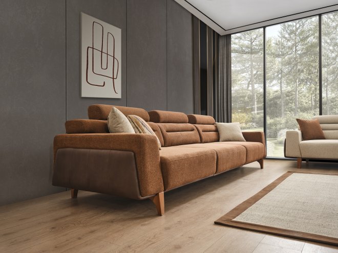 Oslo Walnut Sofa Set