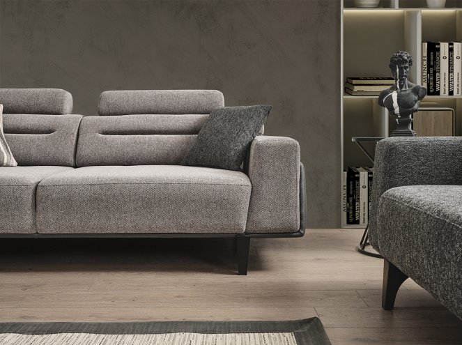 Osla Grey Sofa Set