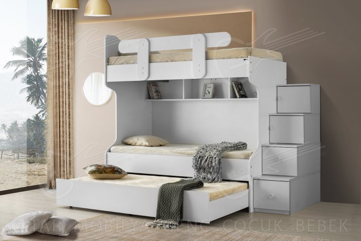 Junior White Bunk Bed